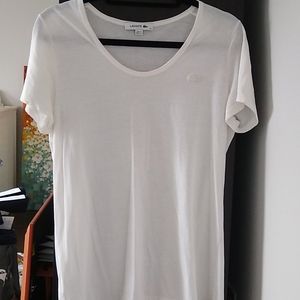 Lacoste scoop neck tee